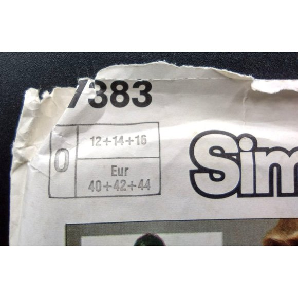 Pattern Simplicity 7383 Easy Sew Pull Over Tunic Skirt Pants 12,14,16 1986 Uncut - Picture 2 of 10